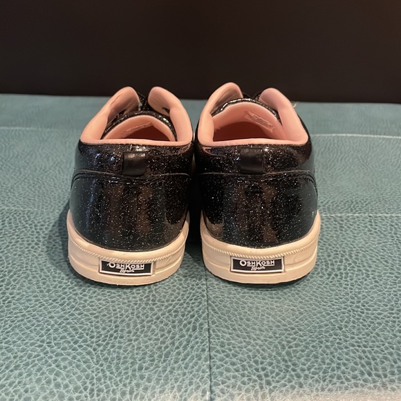 Black Glitter Low Top Sneakers - Girls OshKosh - Picture 4 of 6